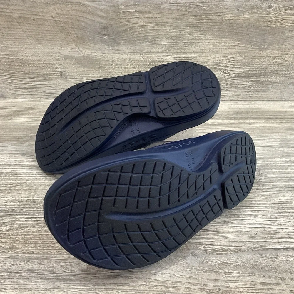 OOFOS Original Recovery Sandals Mens 8 Womens 10 Flip Flop Thong Shoes Blue